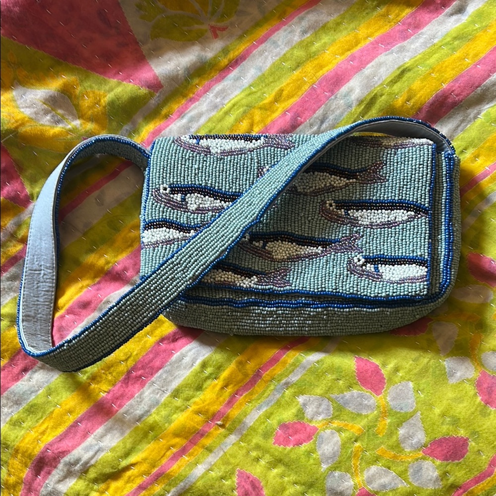 Artistic Beaded Fish Bag